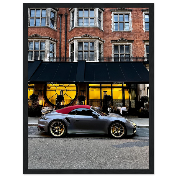 Porsche 911 at Mount Street fine art print by Londoner Cars, view 5