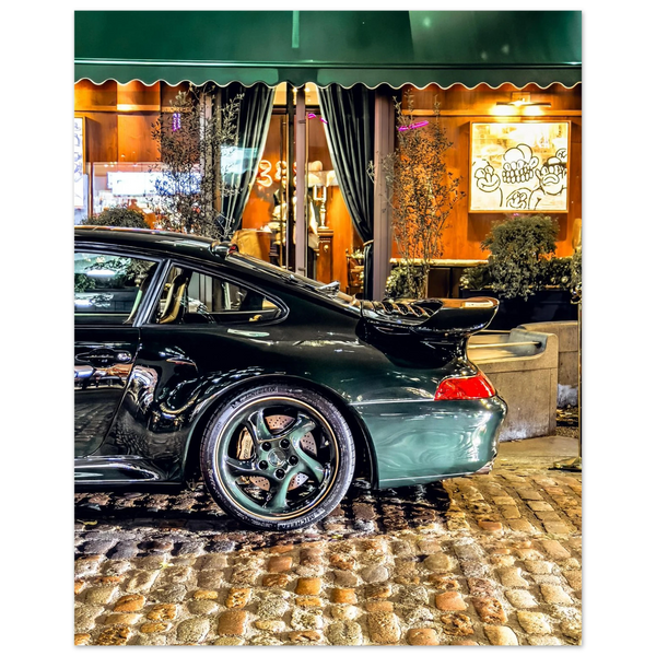Porsche 911 at Soho fine art print by Londoner Cars, view 4