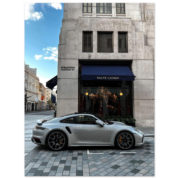 Porsche 911 Turbo S in London fine art print by Londoner Cars, view 6