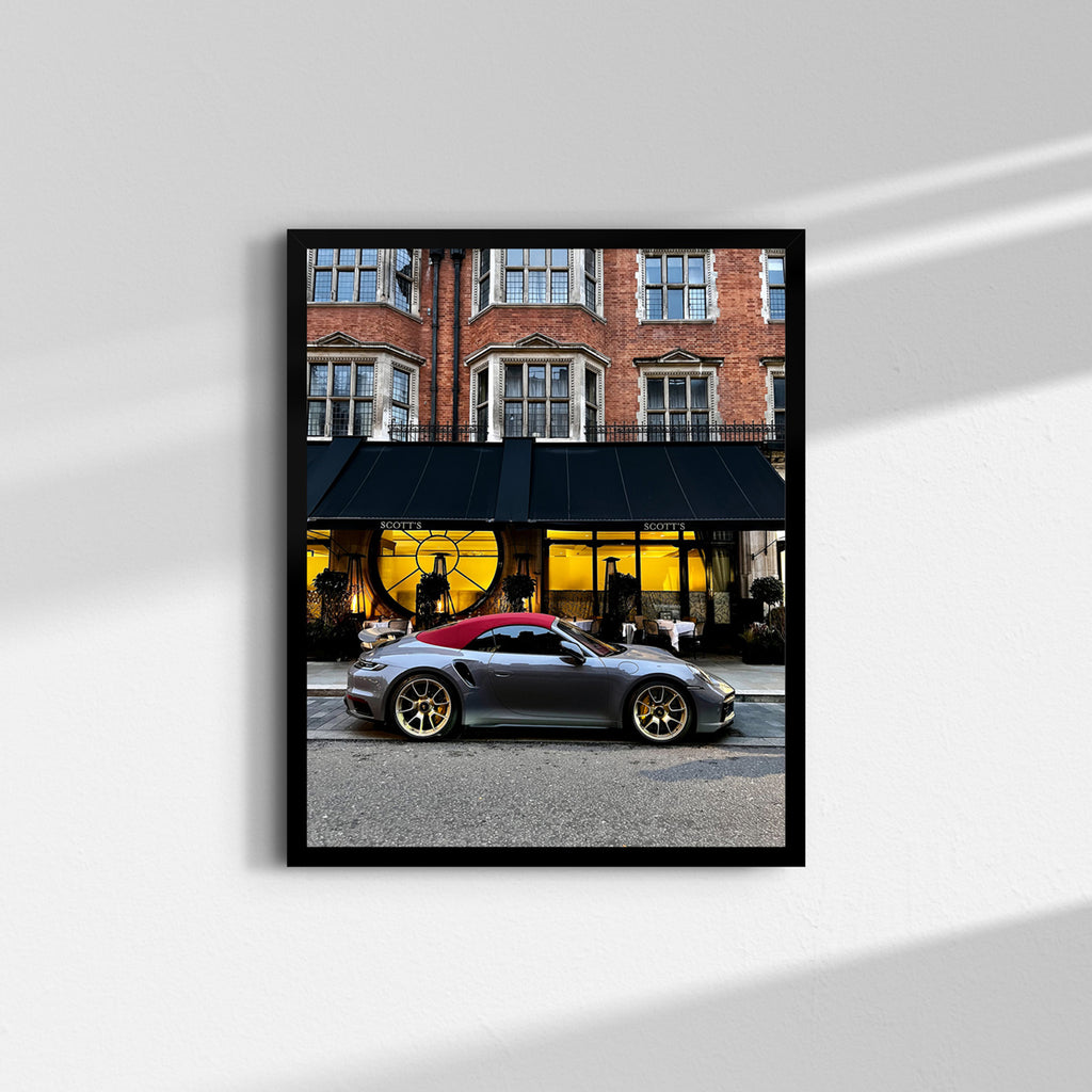  Porsche 911 Turbo S fine art print by Londoner Cars, photographed in London
