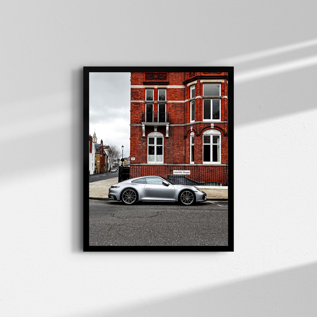  Porsche 911 fine art print photographed at Cadogan, Chelsea, London
