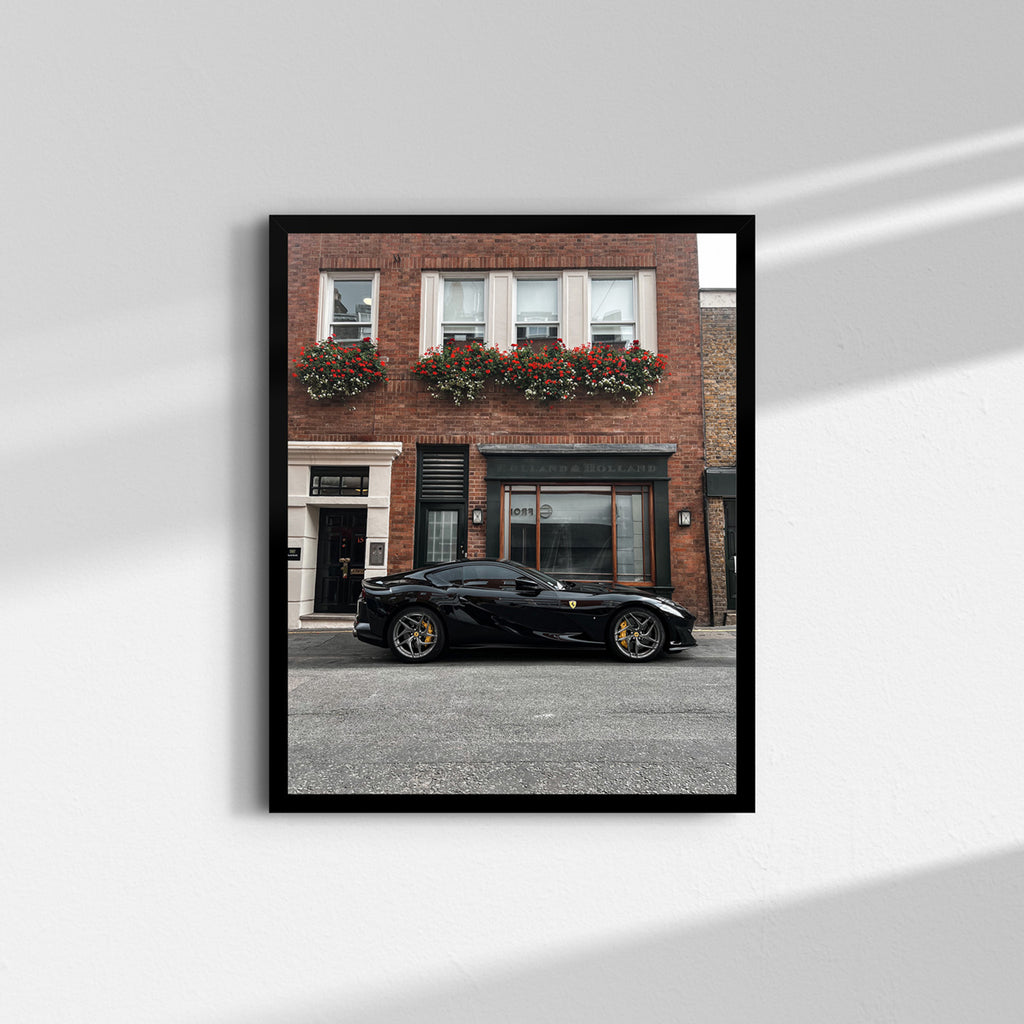 Ferrari 812 Superfast fine art print photographed in London