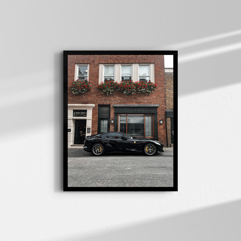 Ferrari 812 Superfast fine art print photographed in London