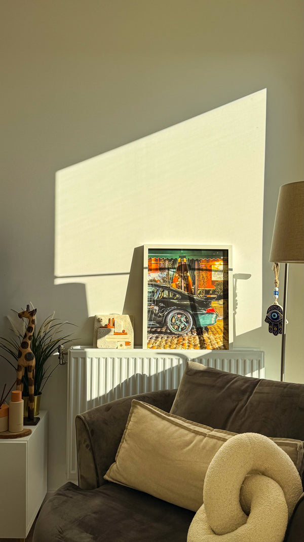 Porsche 911 at Soho fine art print by Londoner Cars, view 2