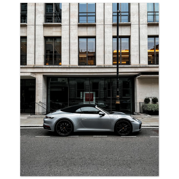 Porsche 911 at Savile Row fine art print by Londoner Cars, view 2