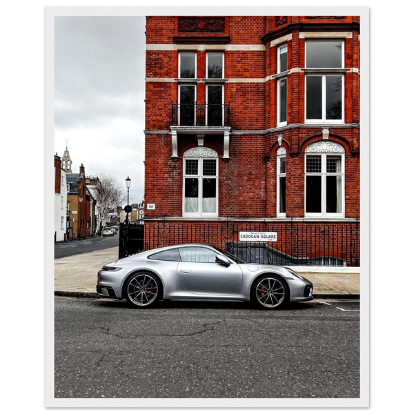 Porsche 911 at Cadogan Square fine art print by Londoner Cars, view 5