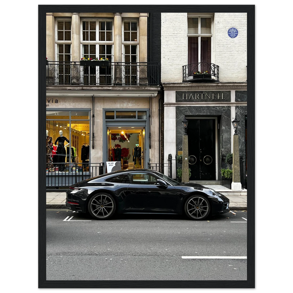 Porsche 911 at Bruton Street fine art print by Londoner Cars, view 4
