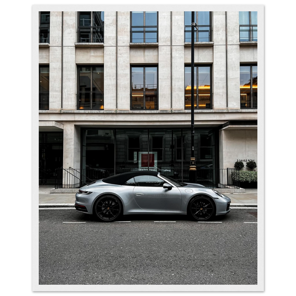 Porsche 911 at Savile Row fine art print by Londoner Cars, view 3
