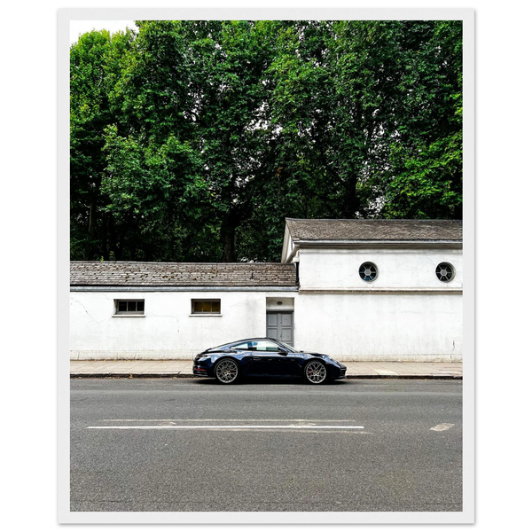 Porsche 911 at Bloomsbury fine art print by Londoner Cars, view 3