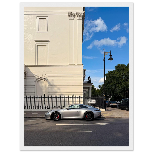 Porsche 911 GT3 Touring at Wilton Terrace fine art print by Londoner Cars, view 4